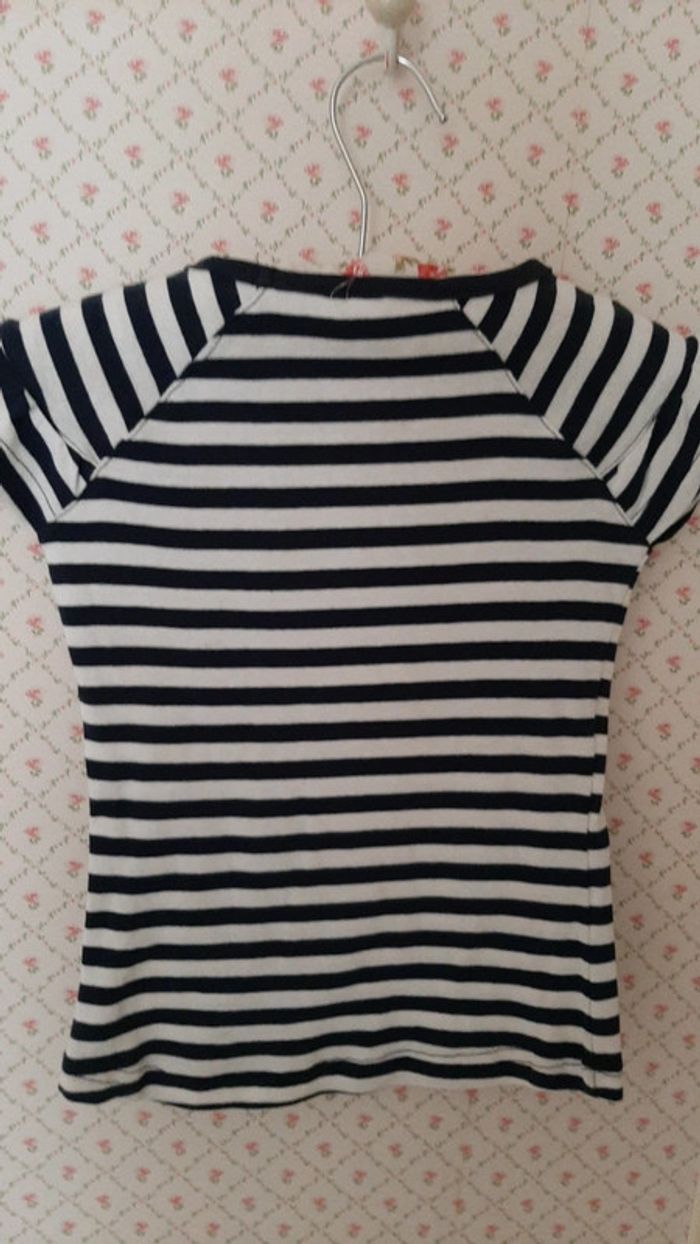 T shirt fille rayé taille6ans - photo numéro 2