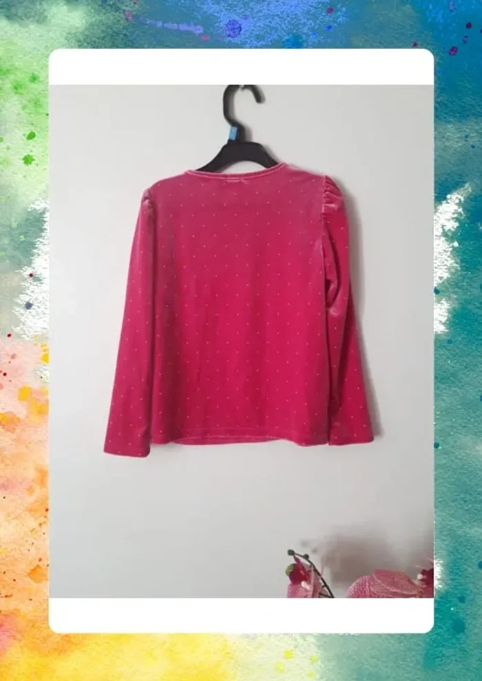 Tshirt manches longues en velours 6 ans - photo numéro 4