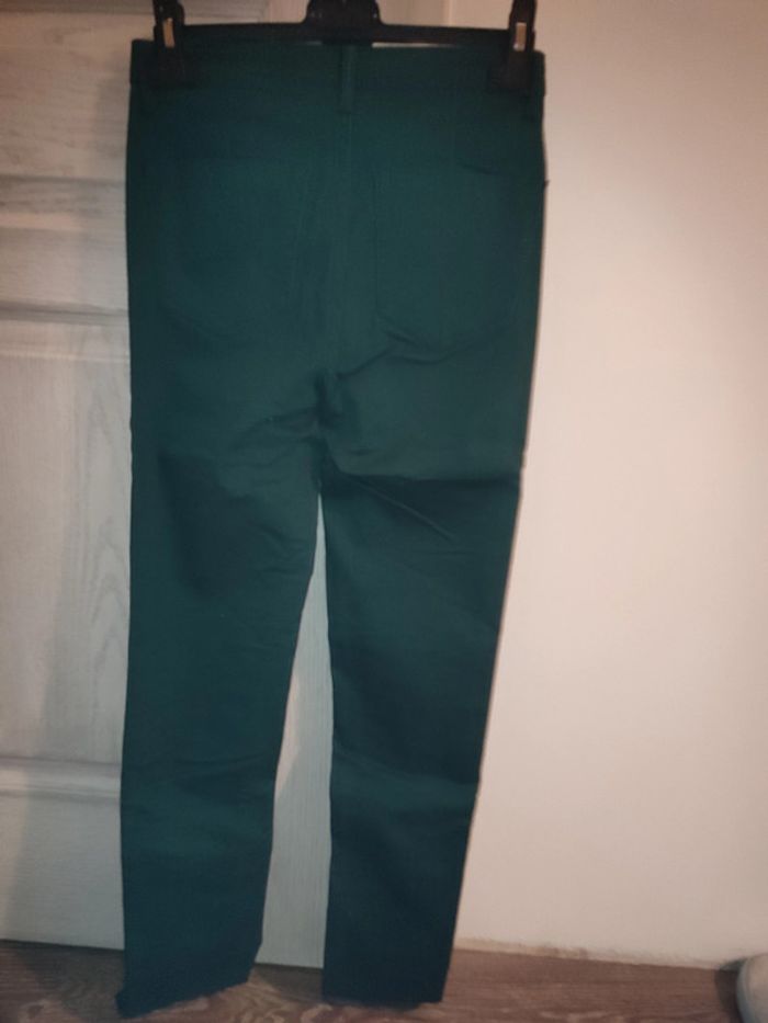 pantalon en jean vert - photo numéro 2