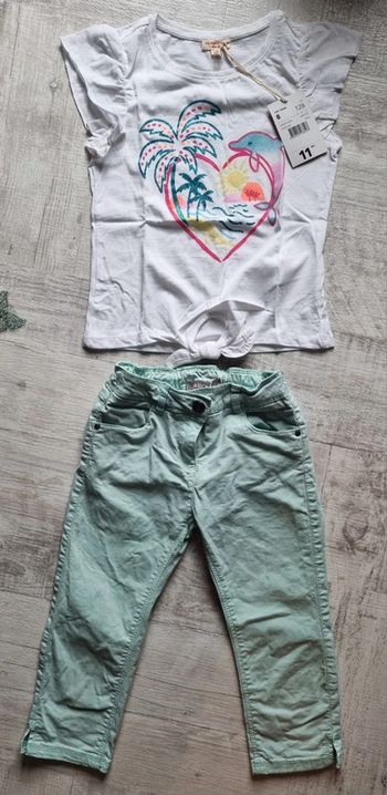 Ensemble été 7.8 ans fille