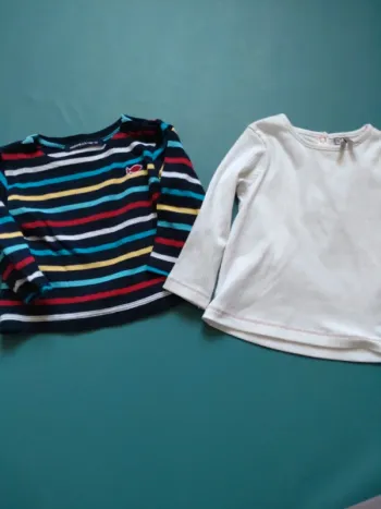 Lot de 2 hauts 12 mois