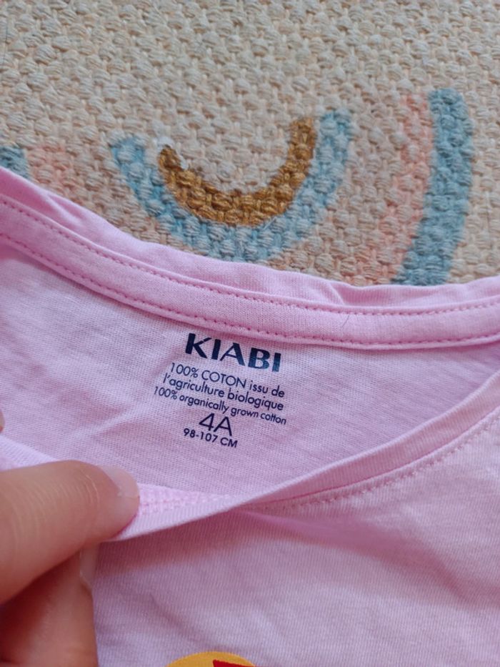 T-shirt rose love mum maman 4 ans kiabi - photo numéro 2