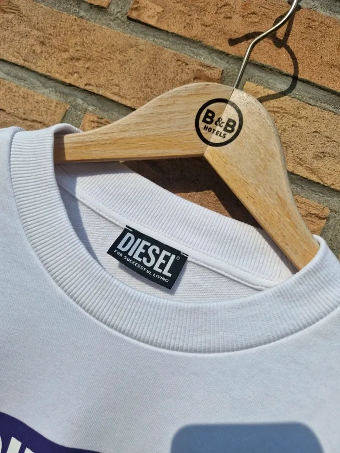 Sweat blanc mixte • Diesel - photo numéro 4