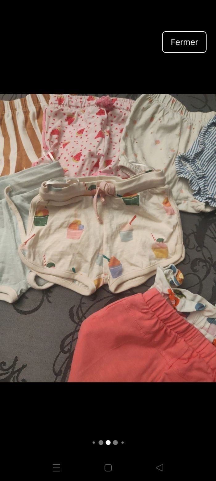 Lot shorts bébé filles - photo numéro 5