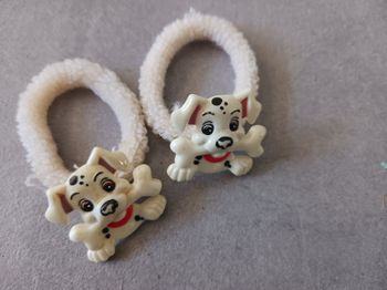 chouchous blanc Dalmatiens lot de 2