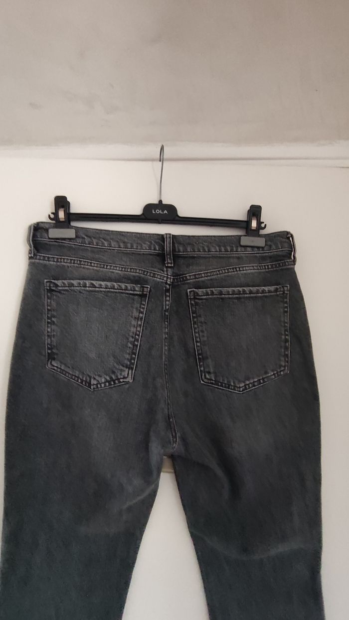 Pantalon femme jeans marque MNG taille 42 couleur noir - photo numéro 6