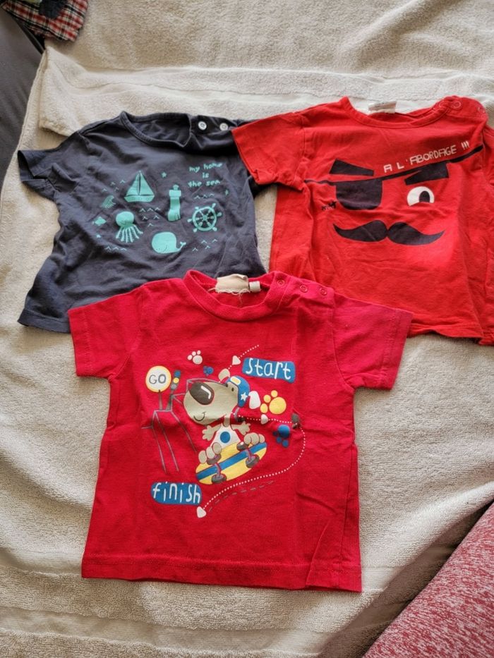 Lot de 7 tee-shirts manches courtes 6 mois