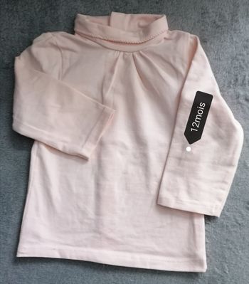 Pull coll roulé filles