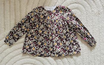 Blouse en betsy myrtille taille 8 ans 