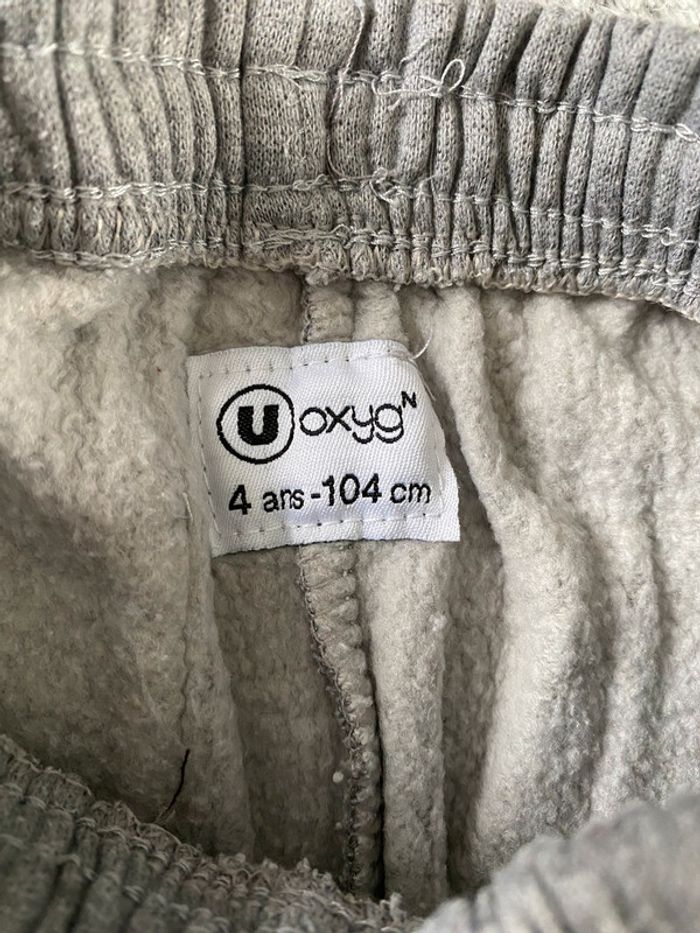 Pantalon de survêtement gris - 4 ans - photo numéro 4