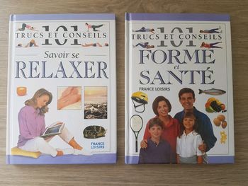 Lots de 2 livres savoir se relaxer et trucs et conseils forme et santé