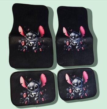 Set de 4 Tapis Universel disney Stitch pour Voiture neuf