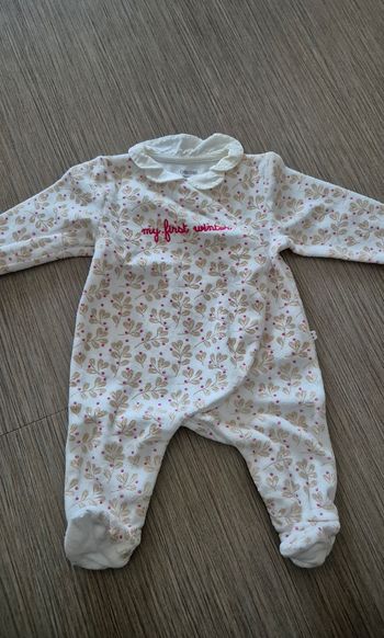 Pyjama velours obaibi 1mois