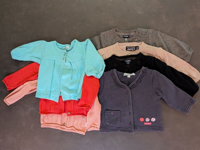Lot gilets fille 3 mois