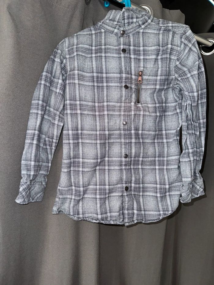 Chemise manches longues chaude 8 ans Kiabi