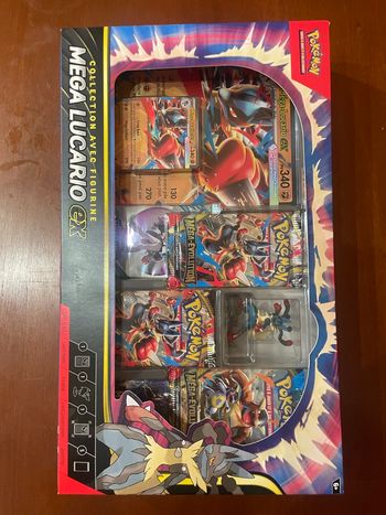 Coffret collector Pokémon avec figurine  Mega Lucario EX (FR)
