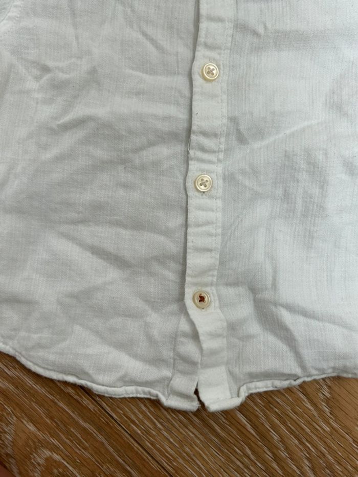 Chemise blanche à manches longues - Zara garçon 18/24 mois - photo numéro 3