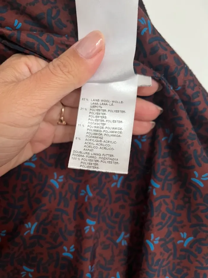 Manteau Kookai couleur aubergine taille 36 - photo numéro 7