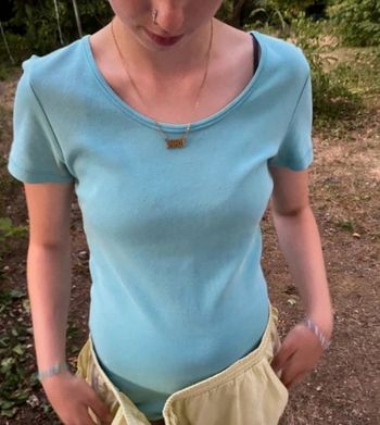 T-shirt tout bleu