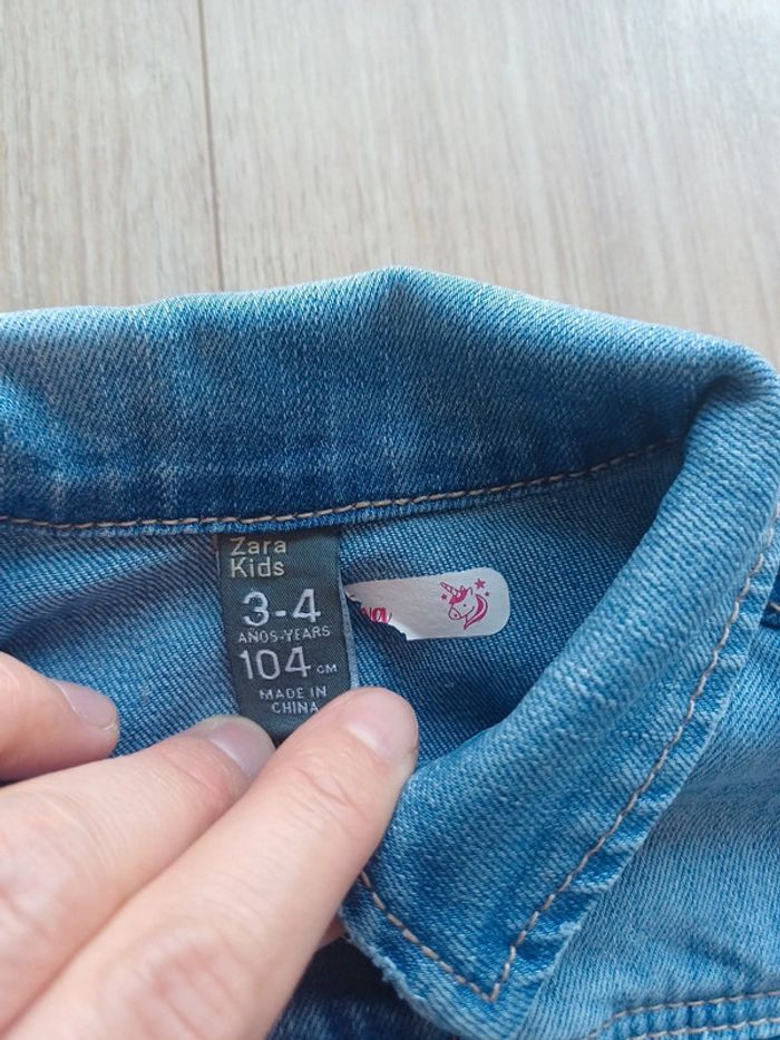 Veste en jean 2/3ans zara - photo numéro 3
