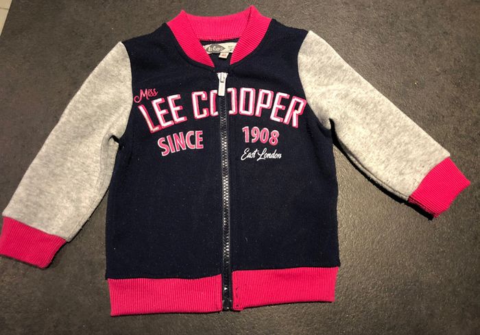 Gilet zippé fille Lee Cooper fille 18 mois