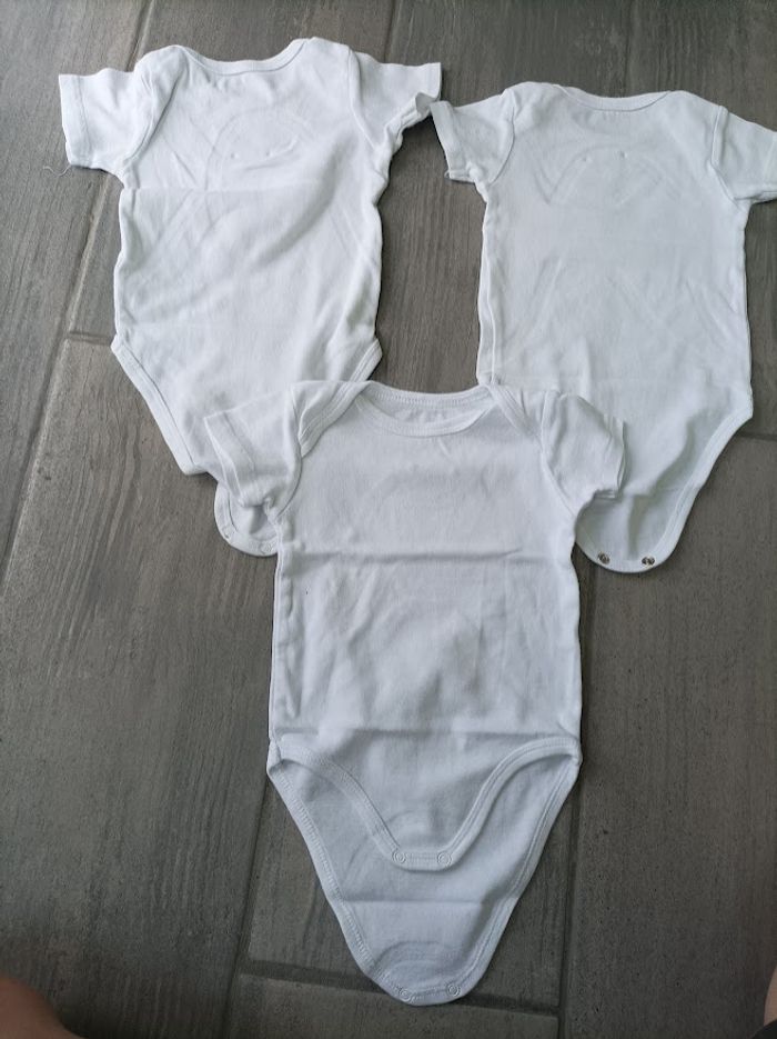 Lot n°224 Lot de 5x Bodies manches courtes Kiabi 12 mois - photo numéro 3