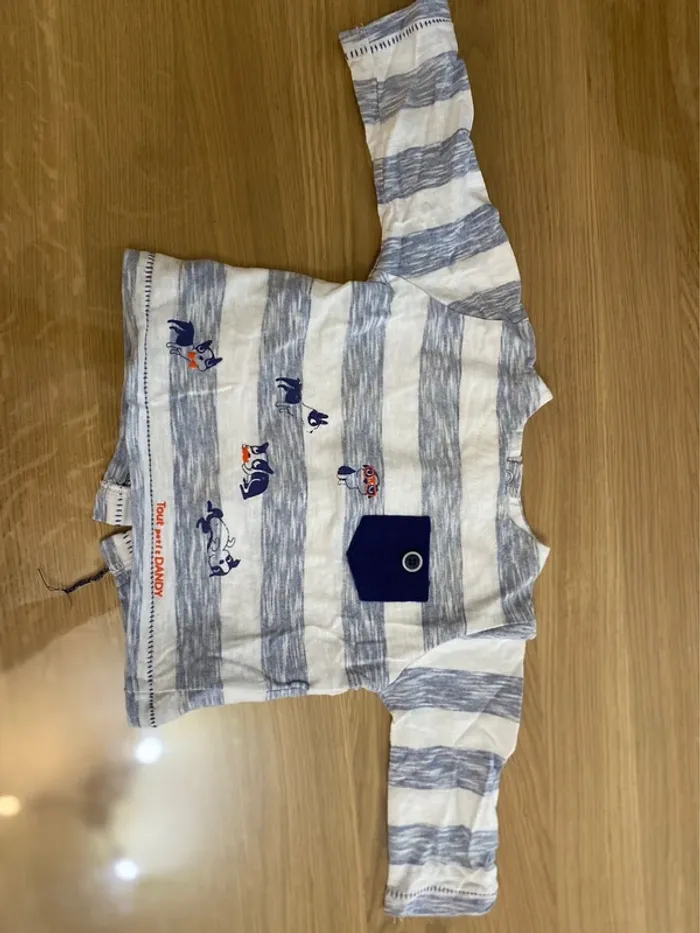 Ensemble Sucre d’orge TShirt pantalon 6 mois - photo numéro 6