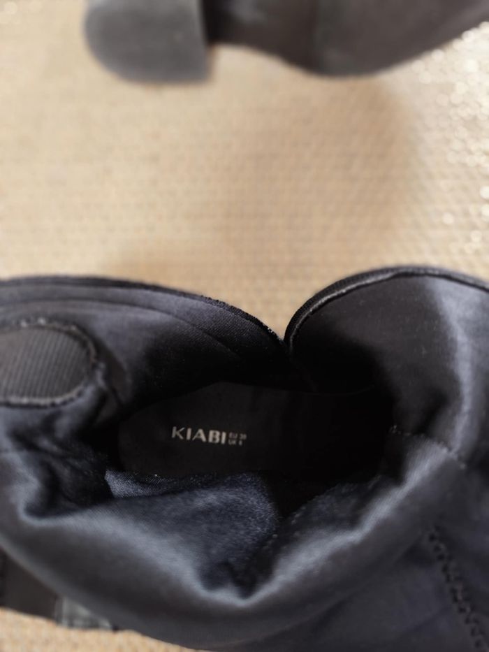 Paire de bottes noires Kiabi , pointure 39 , bon état - photo numéro 5