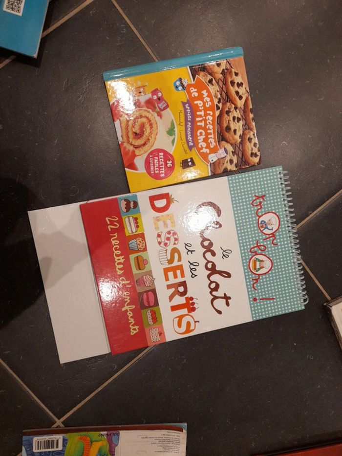 Lot de deux livres de recettes pour enfants