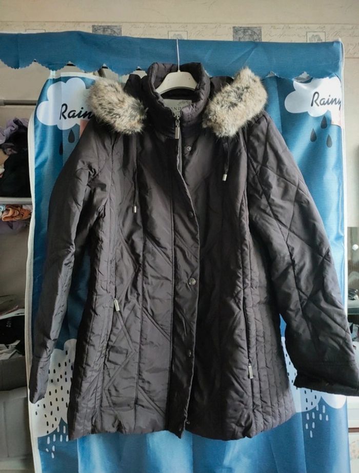 Doudoune chaud d'hiver en violet foncé