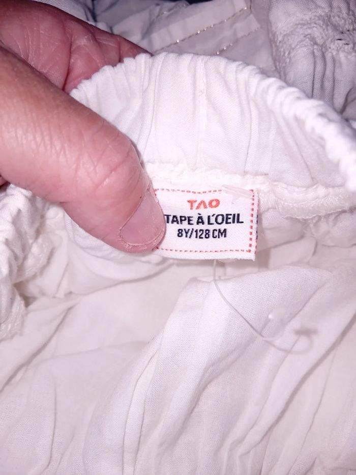 Jupe blanche 8 ans tao - photo numéro 4