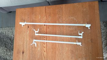 Lot de 3 tringles à rideaux extensibles sans perçage