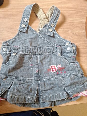 Petite jupe en jean gris