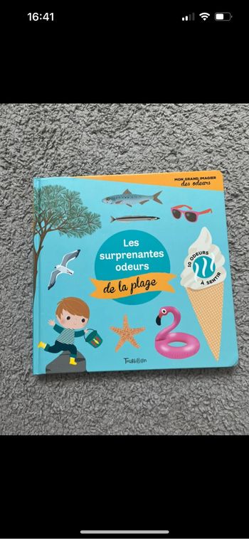 Livre sur les odeurs de la plage