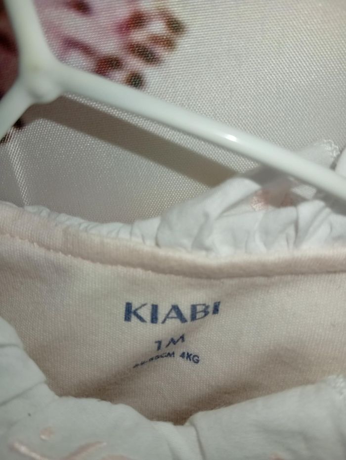 Ensemble fille Kiabi rose clair taille 1 mois / 56 cm - photo numéro 2