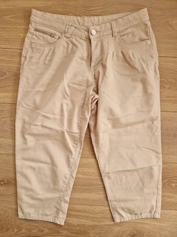 Pantacourt femme C&A beige 38