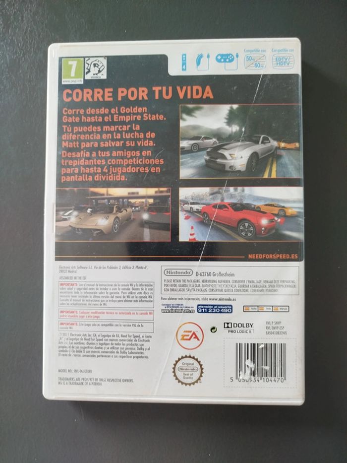 Boitier need for speed the run wii - photo numéro 3