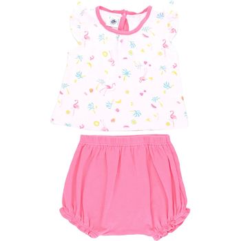 Ensemble T-shirt  + Bloomer 6 mois en coton Petit Bateau