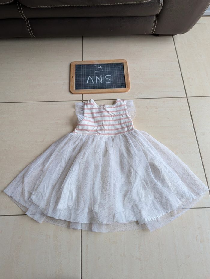 Robe de cérémonie en tulle Petit Bateau 36 mois - photo numéro 1