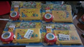 Montre et portefeuille pokemon