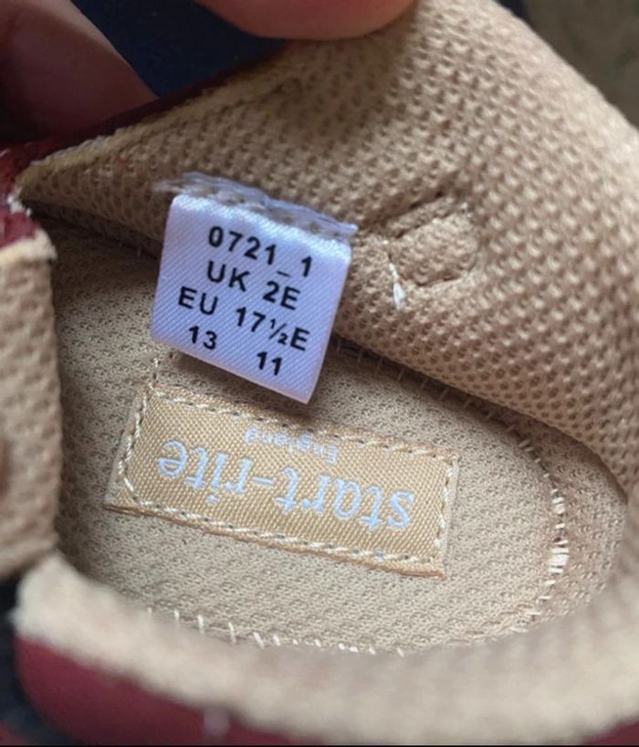 Chaussures Start-rite babies May en cuir suedé 17 neuves Couleur rouge foncé - photo numéro 7