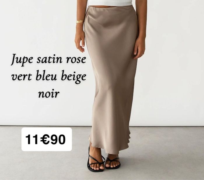 Jupe satinée