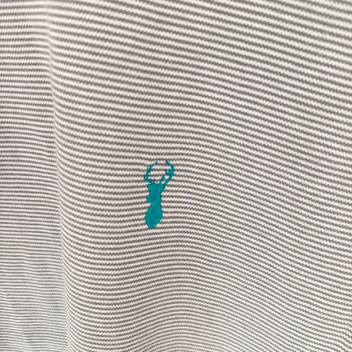 Tshirt à rayures blanches et grises neuf, taille M 100% coton été A344 - photo numéro 3