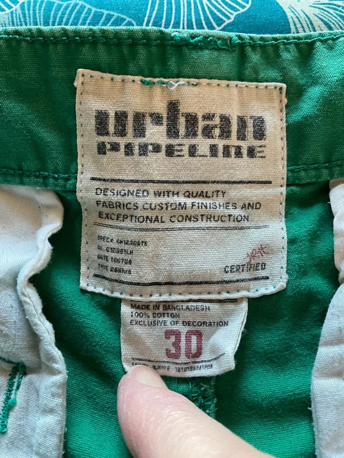 Short cargo vert pour homme Urban Pipeline taille W30 FR40 421 - photo numéro 7