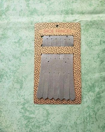 Franges pour chaussures argenté