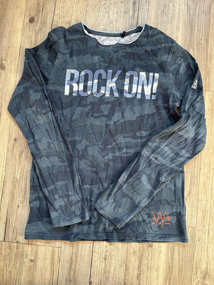 T shirt manche longue camouflage ikks taille S