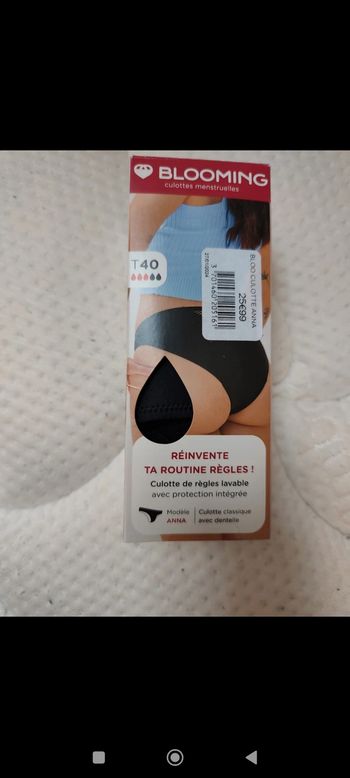 Culotte menstruelle neuve