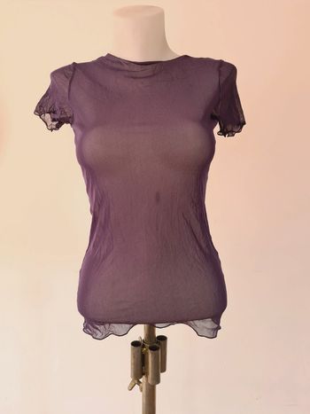 Tee-shirt transparent violet