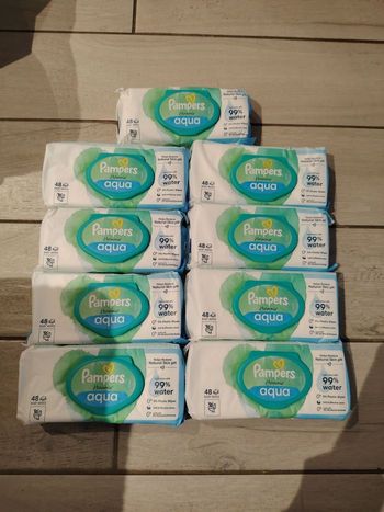 Lingettes pampers harmonie aqua
