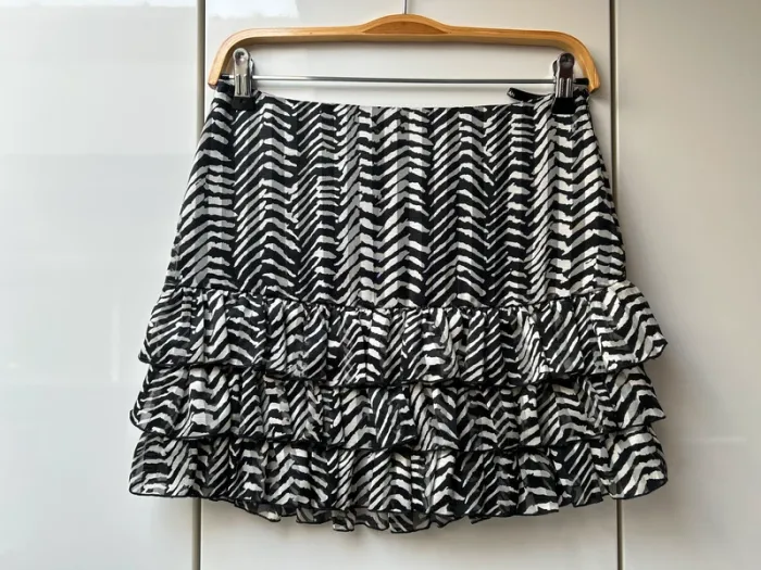 Minijupe noire et blanche Morgan - Taille 34
